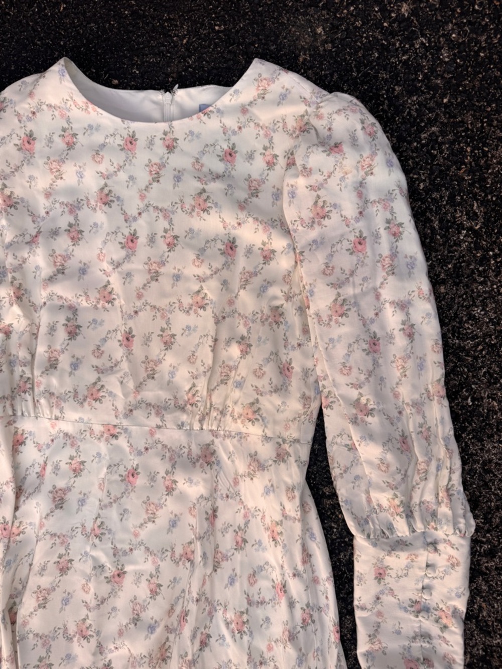 Antonio Melanie // NWT bornonfifth collab white floral print maxi dress 10 wk1 - Picture 3 of 10